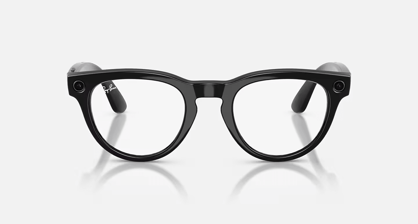 Смарт-очки Ray-Ban | Meta Headliner [Gen 2] Standard Shiny Black Frame / Clear to Graphite Green Transitions Lenses