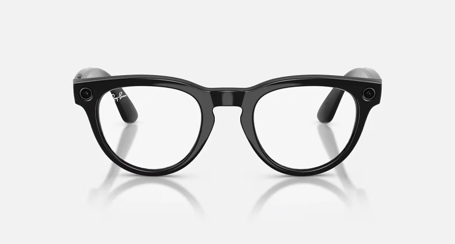 Смарт-окуляри Ray-Ban | Meta Headliner [Gen 2] Standard Shiny Black Frame / Clear to Graphite Green Transitions Lenses