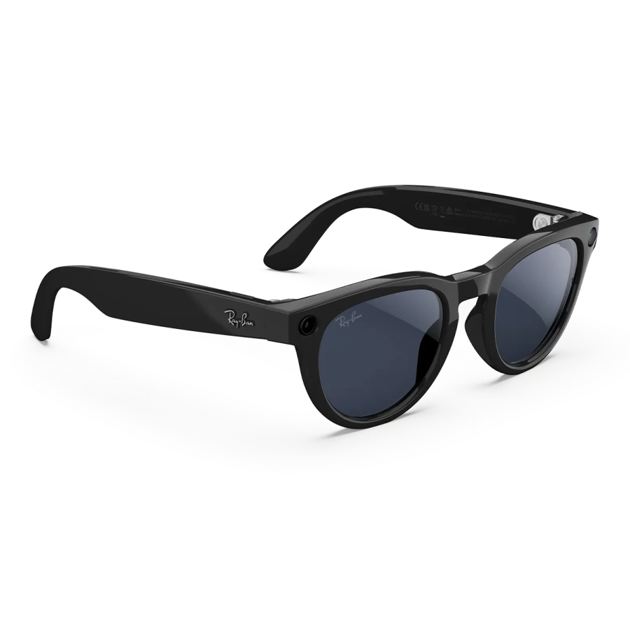 Смарт-окуляри Ray-Ban | Meta Headliner [Gen 2] Standard Shiny Black Frame / Clear to Sapphire Transitions Lenses (RW4013 601/MF 50-23)