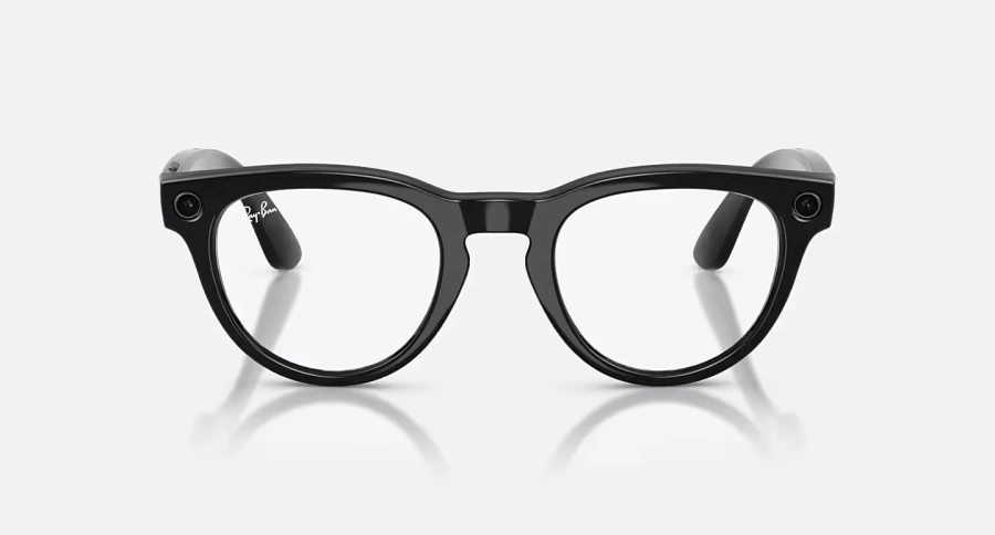 Смарт-окуляри Ray-Ban | Meta Headliner [Gen 2] Standard Shiny Black Frame / Clear to Sapphire Transitions Lenses (RW4013 601/MF 50-23)