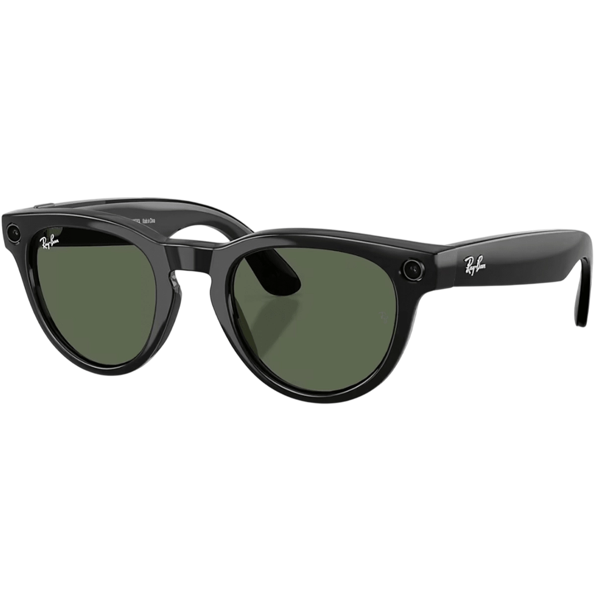 Смарт-очки Ray-Ban | Meta Headliner [Gen 2] Low Bridge Fit Standard Shiny Black Frame / G-15 Green Lenses (RW4013F 601/71 51-23)
