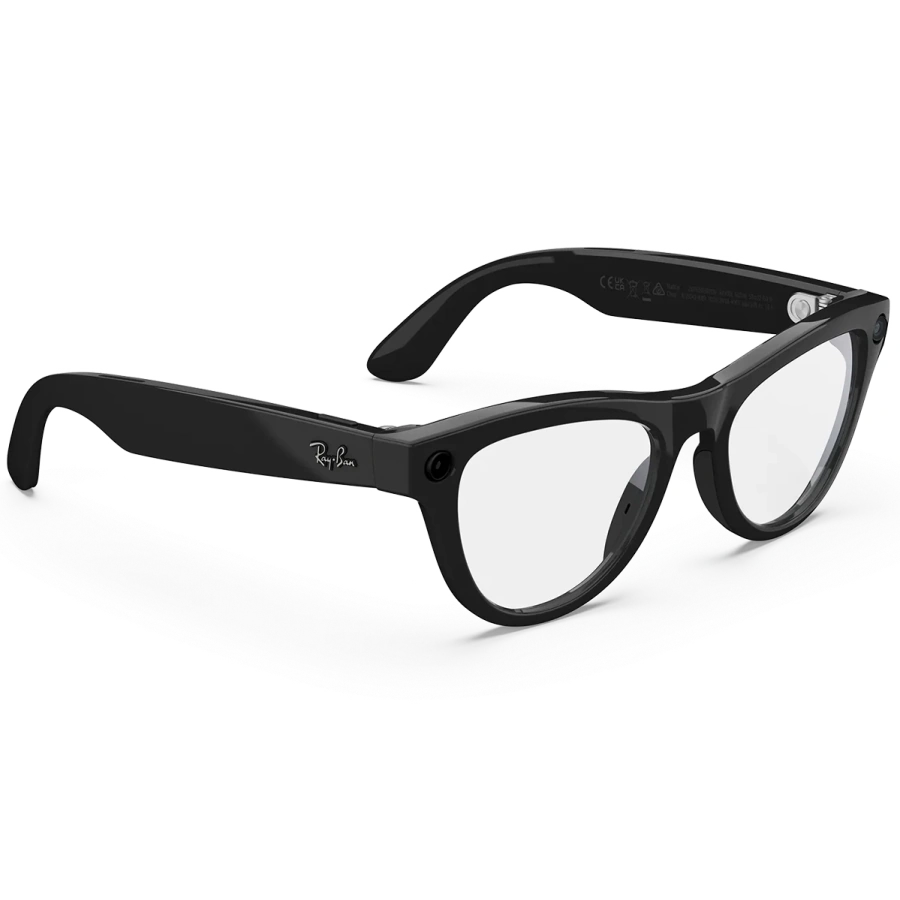 Смарт-окуляри Ray-Ban | Meta Skyler [Gen 2] Standard Shiny Black Frame / Clear Lenses (RW4014 601/SB 52-20)