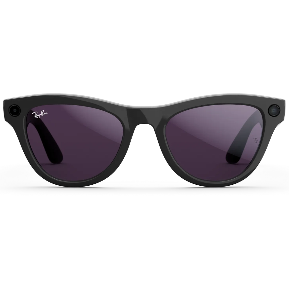 Смарт-очки Ray-Ban | Meta Skyler [Gen 2] Standard Shiny Black Frame / Clear to Amethyst Transitions Lenses (RW4014 601/CH 52-20)