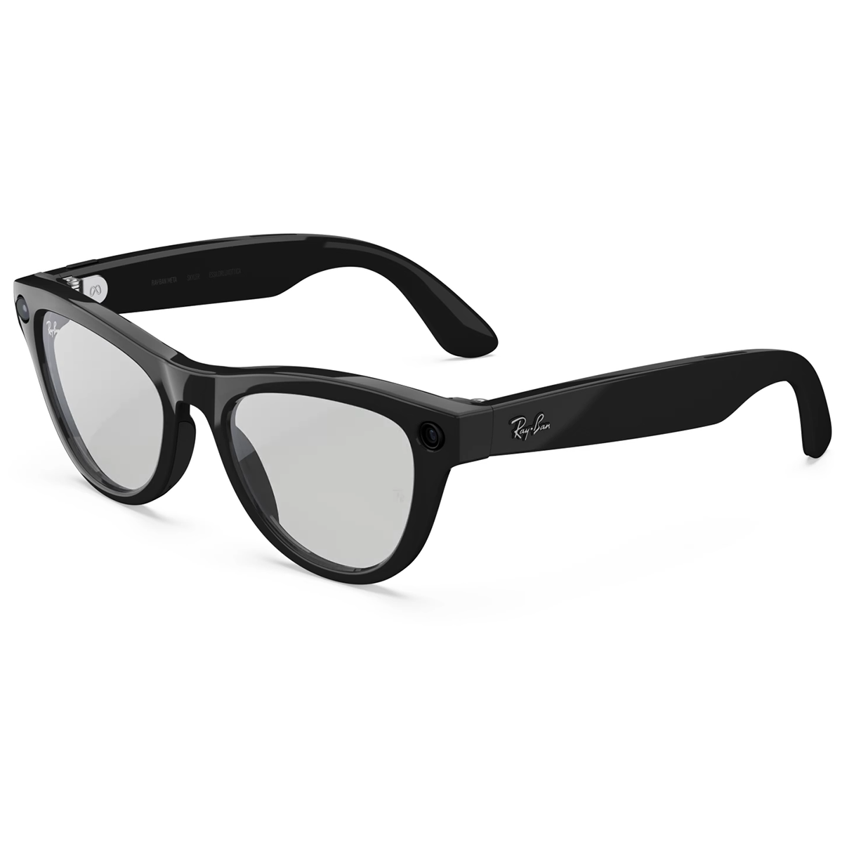 Смарт-очки Ray-Ban | Meta Skyler [Gen 2] Standard Shiny Black Frame / Clear to Graphite Green Transitions Lenses (RW4014 601/1M 52-20)