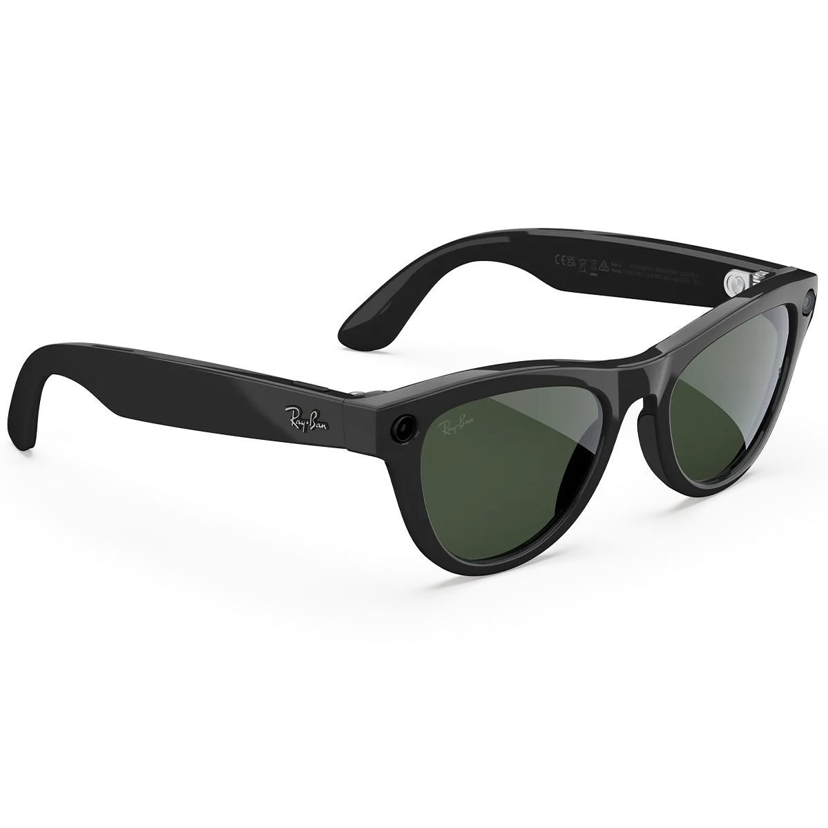 Смарт-очки Ray-Ban | Meta Skyler [Gen 2] Standard Shiny Black Frame / Clear to Graphite Green Transitions Lenses (RW4014 601/1M 52-20)
