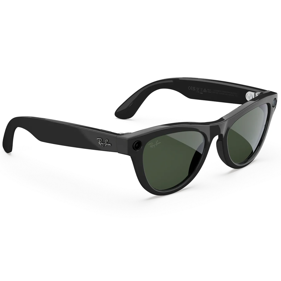 Смарт-окуляри Ray-Ban | Meta Skyler [Gen 2] Standard Shiny Black Frame / Clear to Graphite Green Transitions Lenses (RW4014 601/1M 52-20)