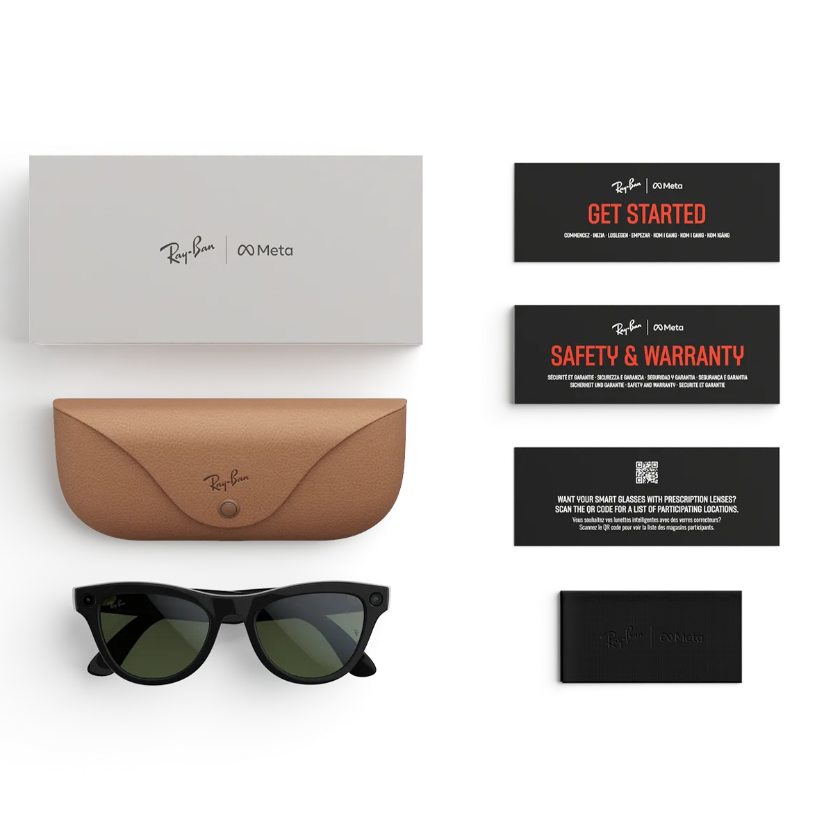 Смарт-очки Ray-Ban | Meta Skyler [Gen 2] Standard Shiny Black Frame / Clear to Graphite Green Transitions Lenses (RW4014 601/1M 52-20)