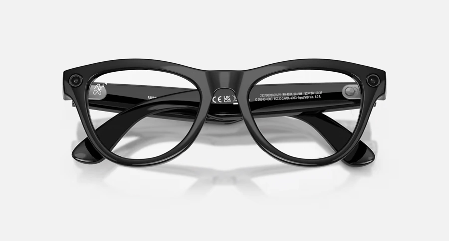 Смарт-окуляри Ray-Ban | Meta Skyler [Gen 2] Standard Shiny Black Frame / Clear to Graphite Green Transitions Lenses (RW4014 601/1M 52-20)