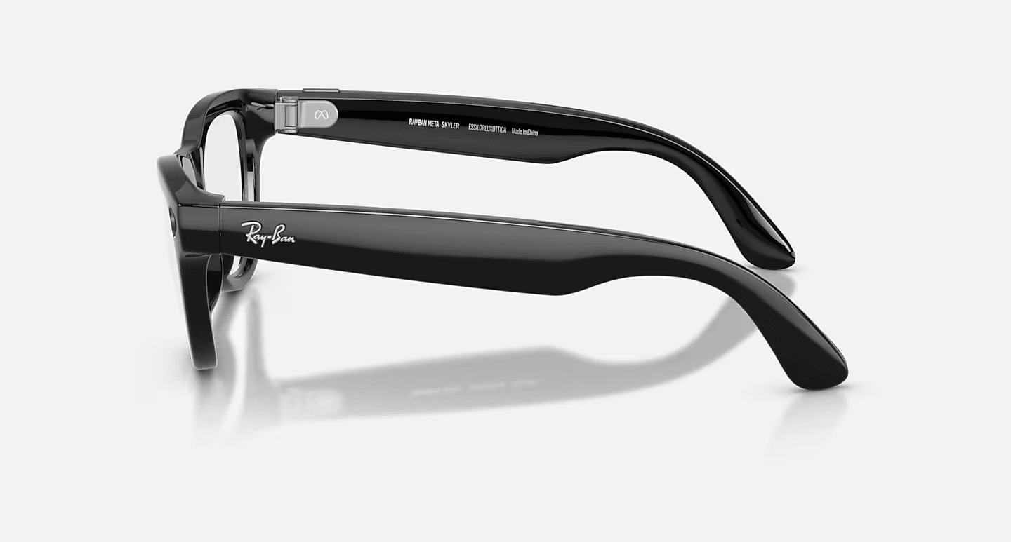 Смарт-очки Ray-Ban | Meta Skyler [Gen 2] Standard Shiny Black Frame / Clear to Graphite Green Transitions Lenses (RW4014 601/1M 52-20)