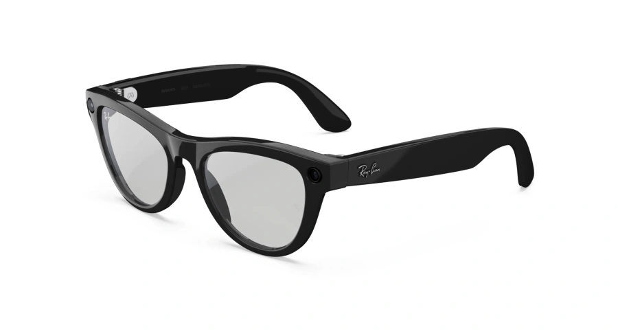 Смарт-окуляри Ray-Ban | Meta Skyler [Gen 2] Standard Shiny Black Frame / Clear to Graphite Green Transitions Lenses (RW4014 601/1M 52-20)