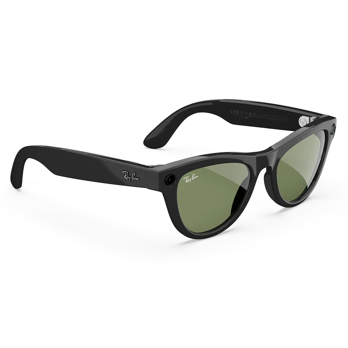 Смарт-очки Ray-Ban | Meta Skyler [Gen 2] Standard Shiny Black Frame / G-15 Green Lenses (RW4014 601/71 52-20)