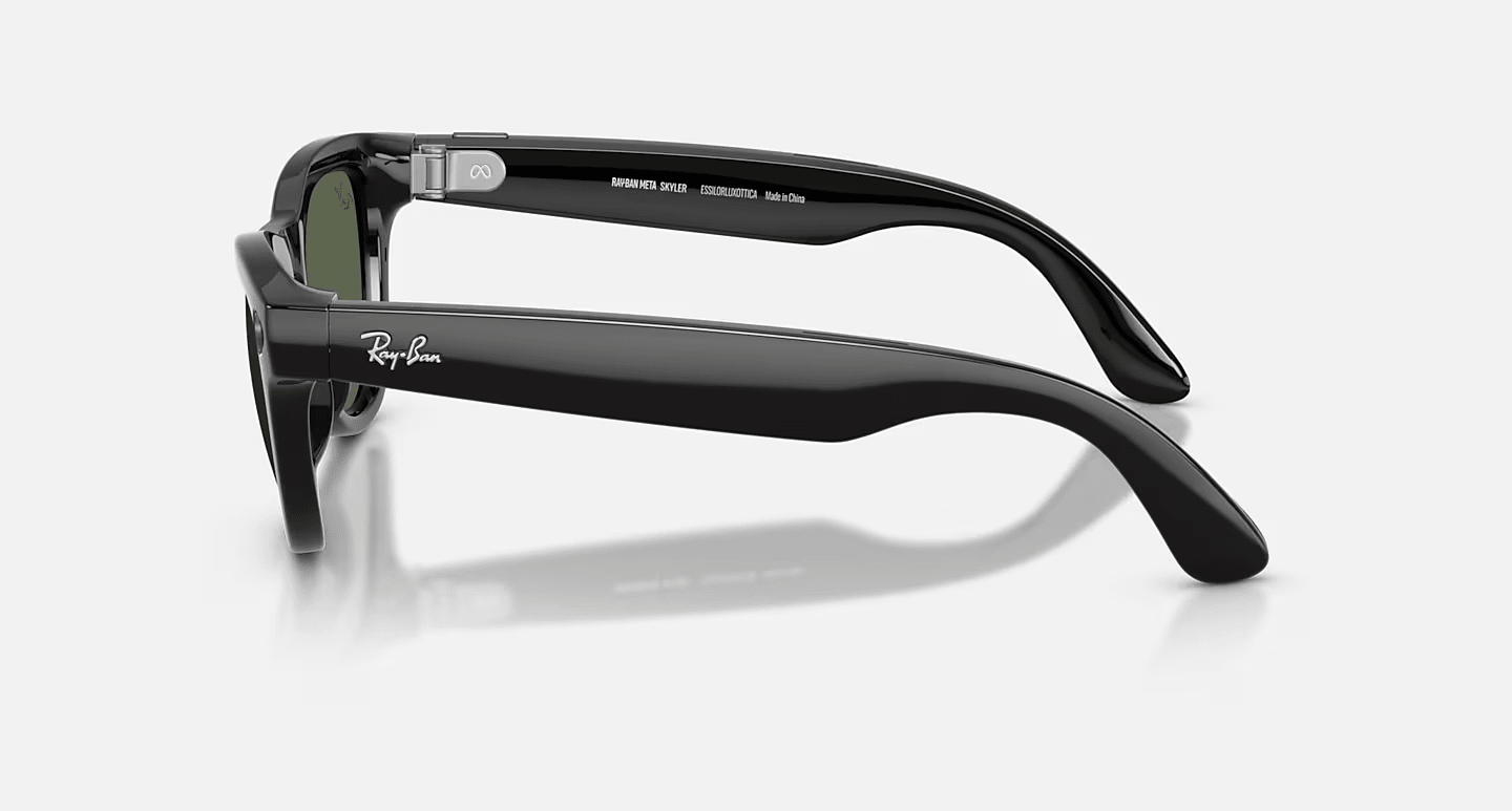 Смарт-очки Ray-Ban | Meta Skyler [Gen 2] Standard Shiny Black Frame / G-15 Green Lenses (RW4014 601/71 52-20)