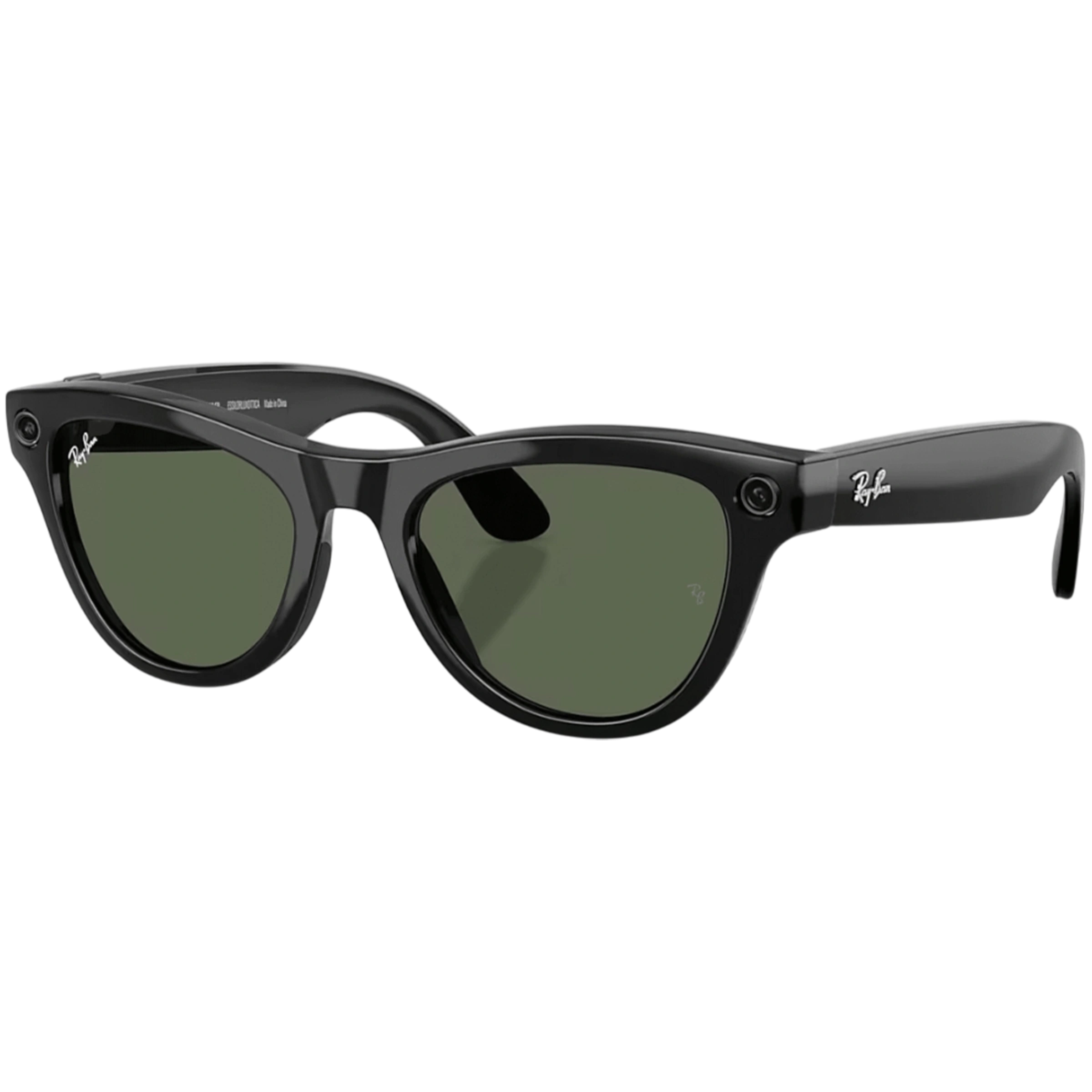 Смарт-очки Ray-Ban | Meta Skyler [Gen 2] Standard Shiny Black Frame / G-15 Green Lenses (RW4014 601/71 52-20)