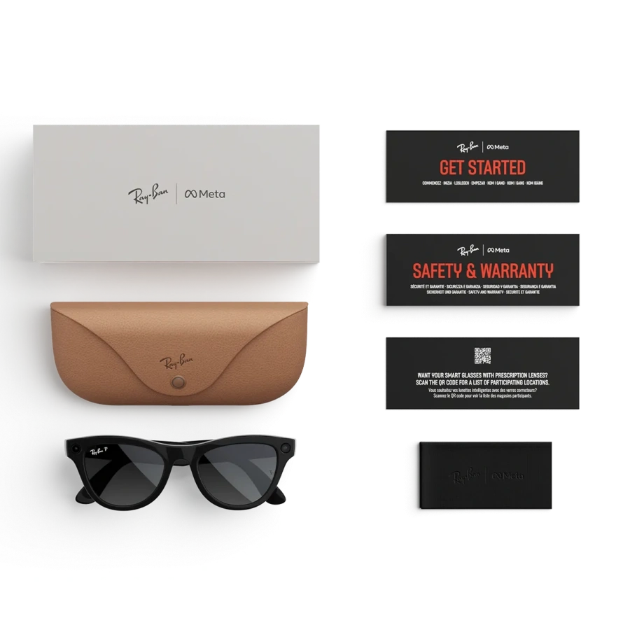 Смарт-окуляри Ray-Ban | Meta Skyler [Gen 2] Standard Shiny Black Frame / Gradient Graphite Lenses (RW4014 601/T3 52-20)