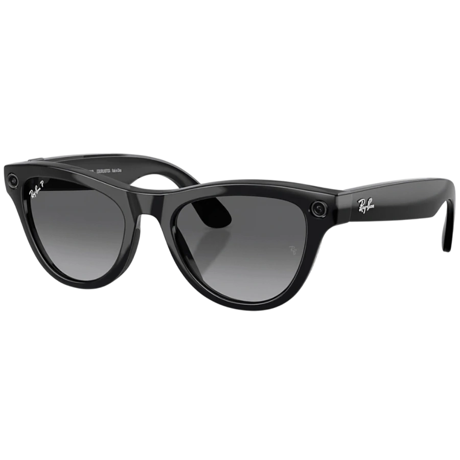 Смарт-окуляри Ray-Ban | Meta Skyler [Gen 2] Standard Shiny Black Frame / Gradient Graphite Lenses (RW4014 601/T3 52-20)