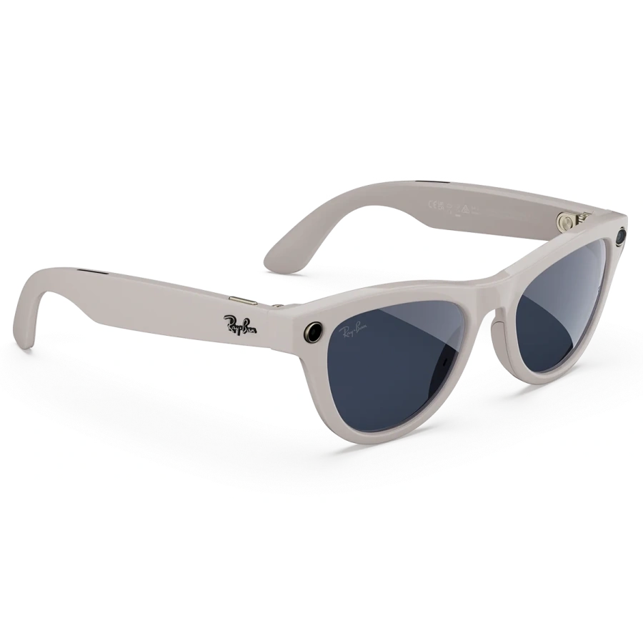 Смарт-окуляри Ray-Ban | Meta Skyler [Gen 2] Standard Shiny Chalky Gray Frame / Clear to Sapphire Transitions Lenses (RW4014 6700MF 52-20)