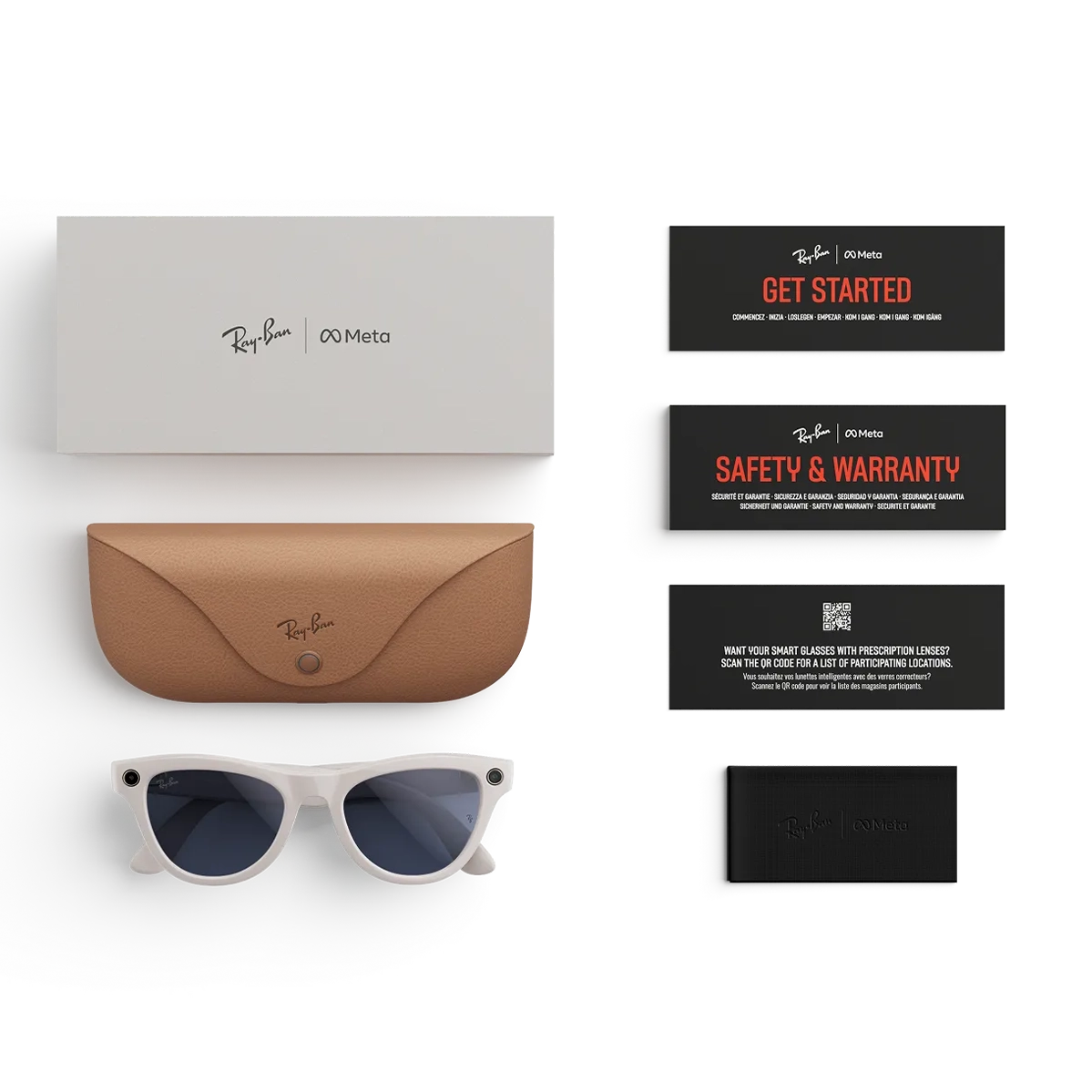 Смарт-очки Ray-Ban | Meta Skyler [Gen 2] Standard Shiny Chalky Gray Frame / Clear to Sapphire Transitions Lenses (RW4014 6700MF 52-20)
