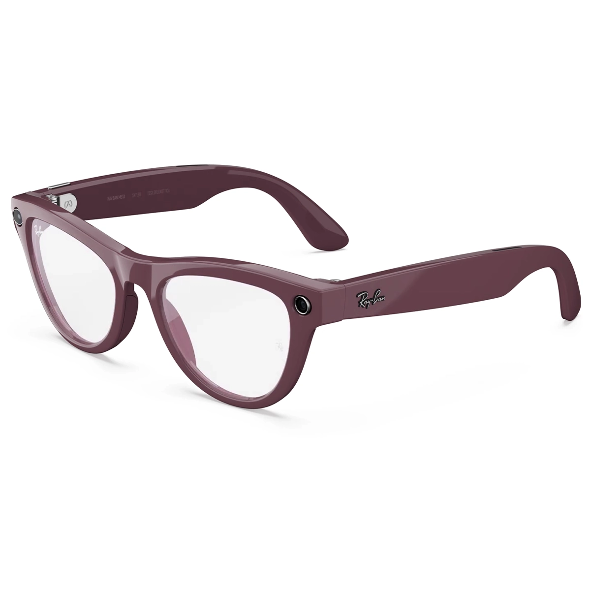 Смарт-очки Ray-Ban | Meta Skyler [Gen 2] Standard Shiny Mystic Violet Frame / Clear to Amethyst Transitions Lenses (RW4014 6701CH 52-20)
