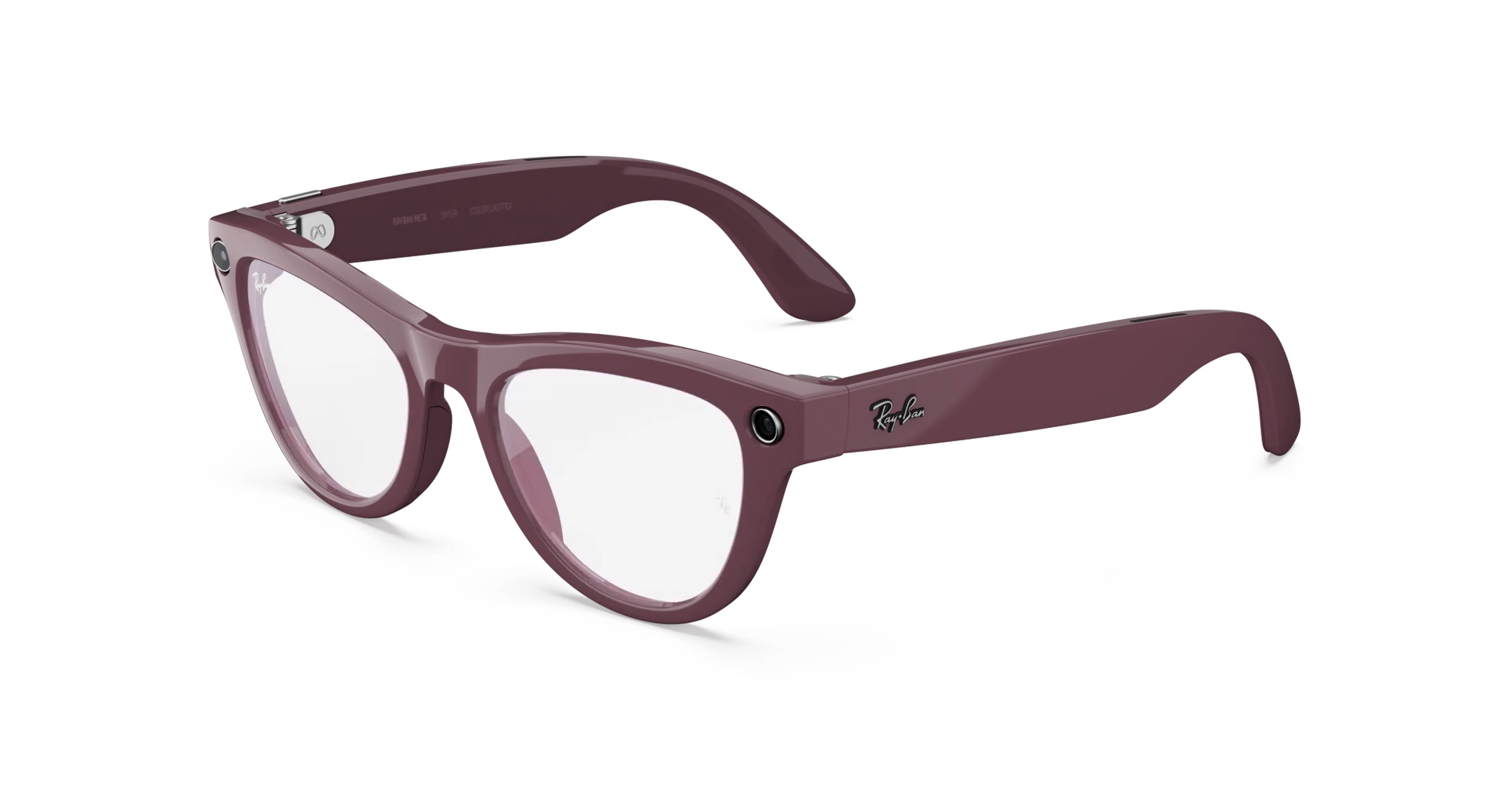 Смарт-очки Ray-Ban | Meta Skyler [Gen 2] Standard Shiny Mystic Violet Frame / Clear to Amethyst Transitions Lenses (RW4014 6701CH 52-20)
