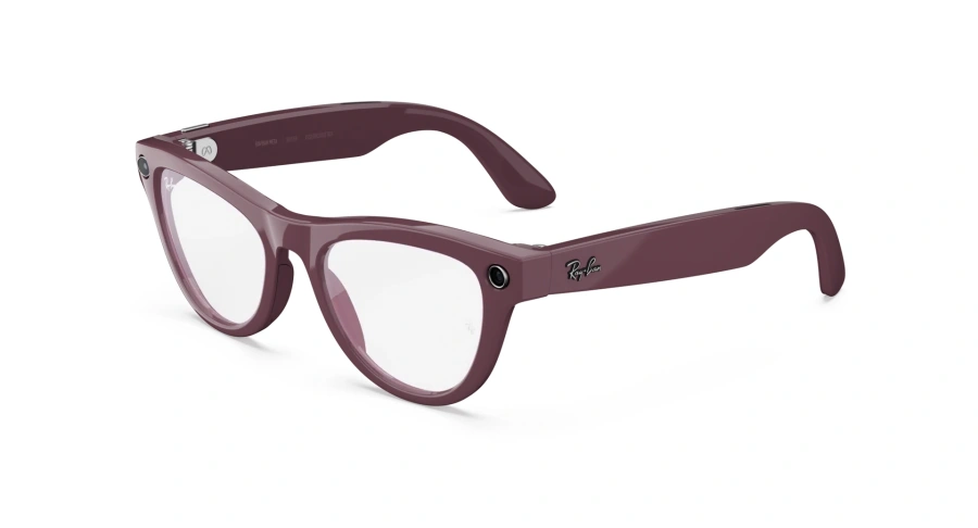 Смарт-окуляри Ray-Ban | Meta Skyler [Gen 2] Standard Shiny Mystic Violet Frame / Clear to Amethyst Transitions Lenses (RW4014 6701CH 52-20)