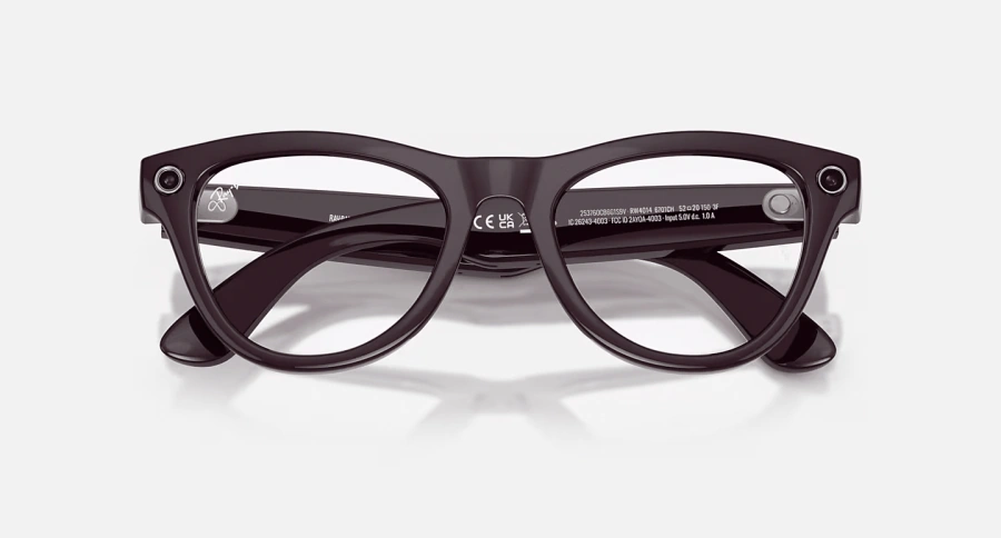 Смарт-окуляри Ray-Ban | Meta Skyler [Gen 2] Standard Shiny Mystic Violet Frame / Clear to Amethyst Transitions Lenses (RW4014 6701CH 52-20)