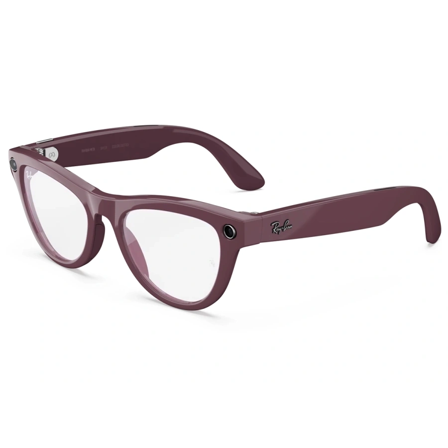 Смарт-окуляри Ray-Ban | Meta Skyler [Gen 2] Standard Shiny Mystic Violet Frame / Clear to Amethyst Transitions Lenses (RW4014 6701CH 52-20)