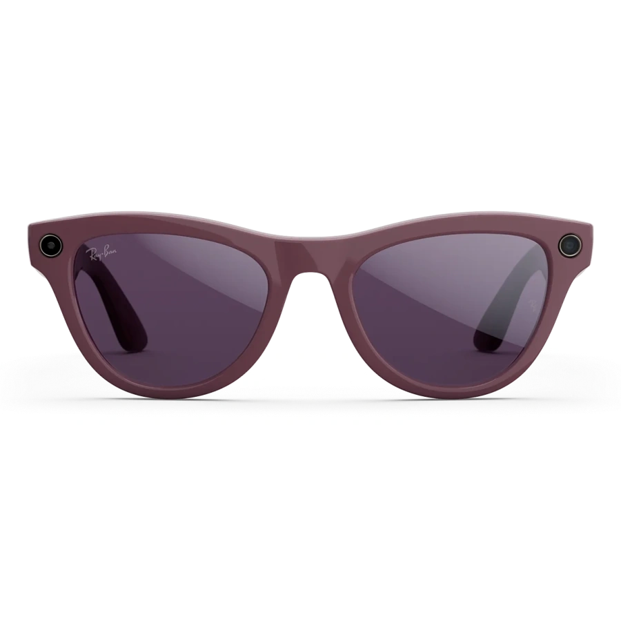 Смарт-окуляри Ray-Ban | Meta Skyler [Gen 2] Standard Shiny Mystic Violet Frame / Clear to Amethyst Transitions Lenses (RW4014 6701CH 52-20)