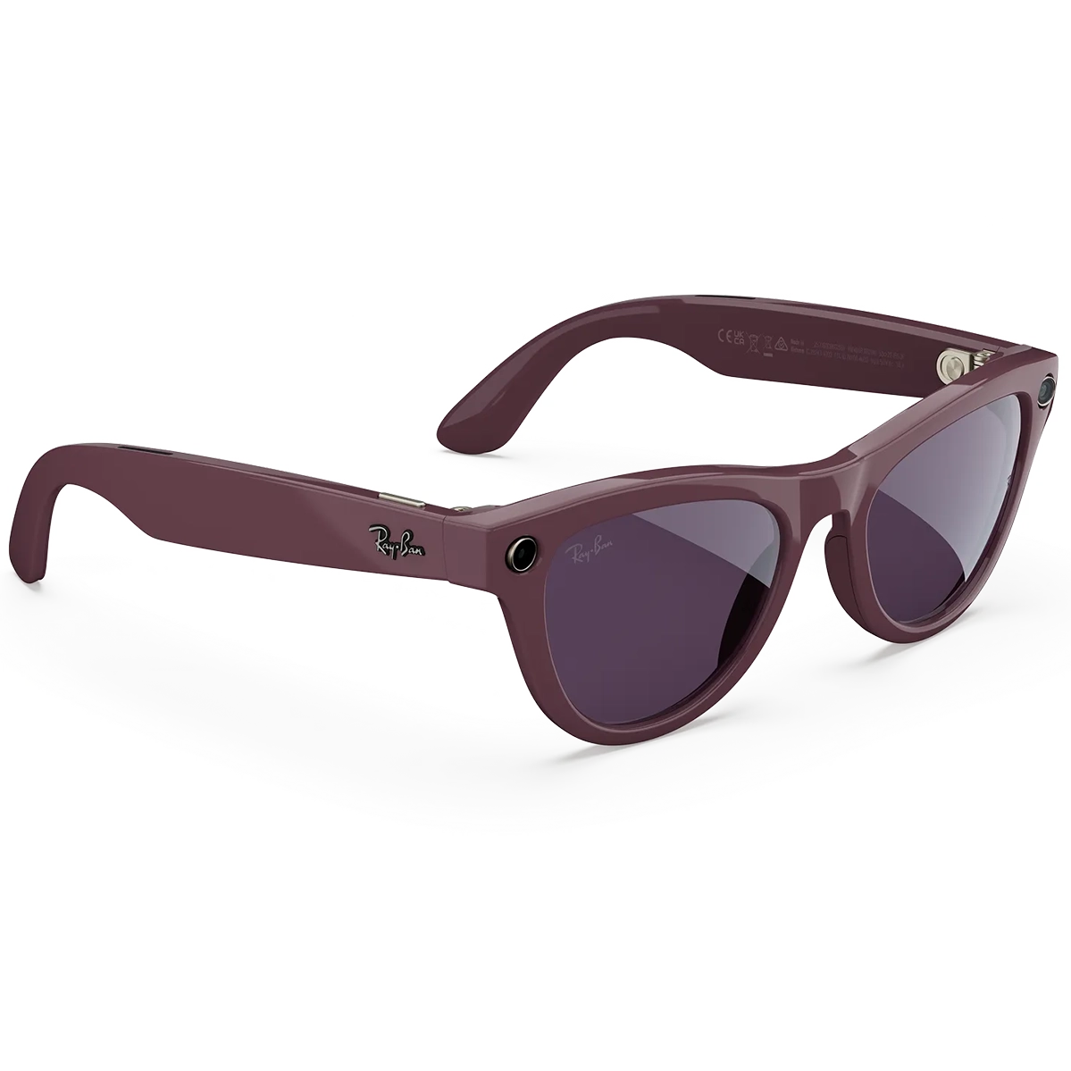 Смарт-очки Ray-Ban | Meta Skyler [Gen 2] Standard Shiny Mystic Violet Frame / Clear to Amethyst Transitions Lenses (RW4014 6701CH 52-20)