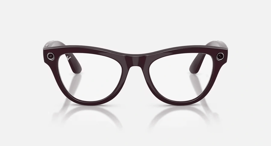 Смарт-окуляри Ray-Ban | Meta Skyler [Gen 2] Standard Shiny Mystic Violet Frame / Clear to Amethyst Transitions Lenses (RW4014 6701CH 52-20)