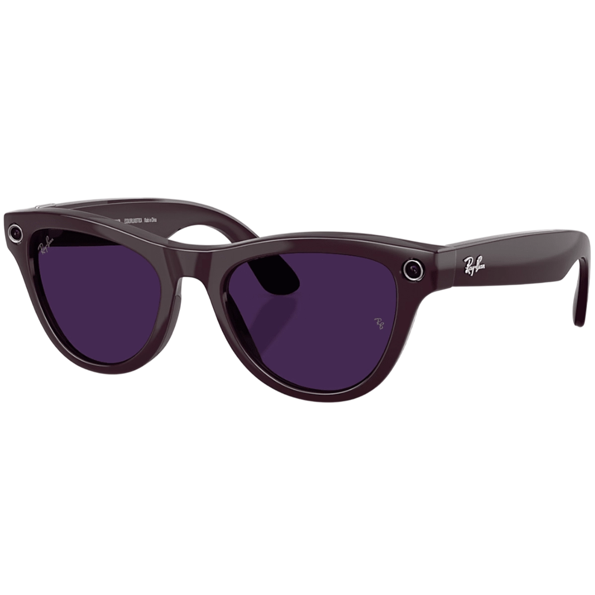 Смарт-очки Ray-Ban | Meta Skyler [Gen 2] Standard Shiny Mystic Violet Frame / Clear to Amethyst Transitions Lenses (RW4014 6701CH 52-20)
