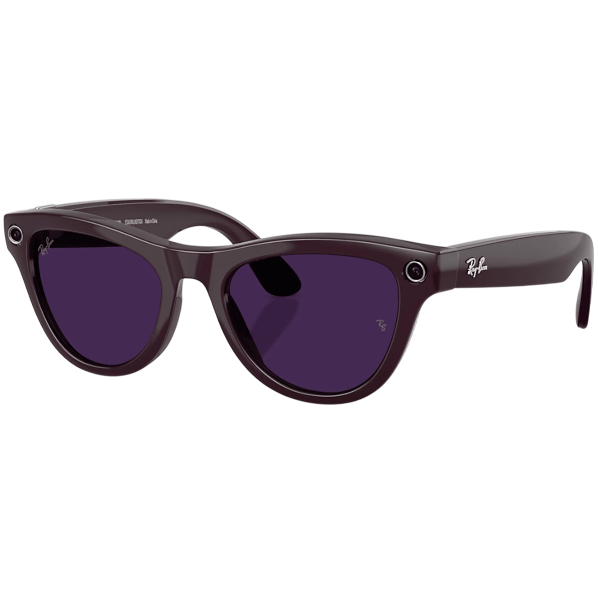Смарт-очки Ray-Ban | Meta Skyler [Gen 2] Standard Shiny Mystic Violet Frame / Clear to Amethyst Transitions Lenses (RW4014 6701CH 52-20)