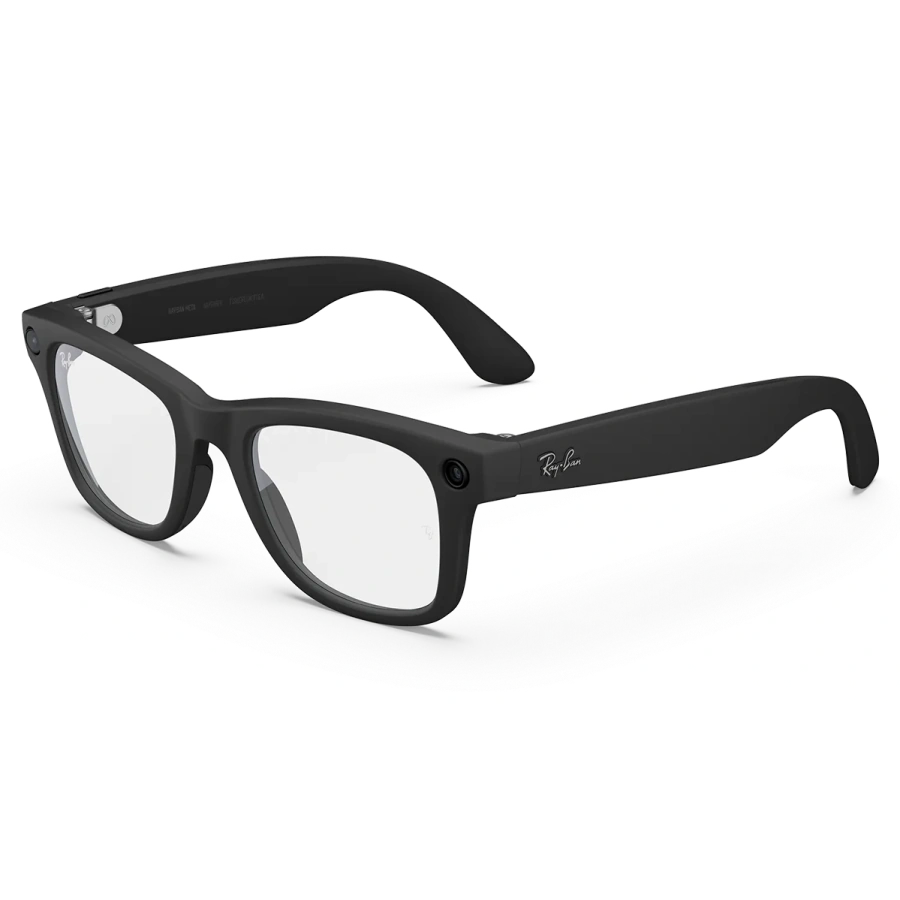 Смарт-очки Ray-Ban | Meta Wayfarer [Gen 2] Large Matte Black Frame / Clear Lenses (RW4012 601SSB 53-22)