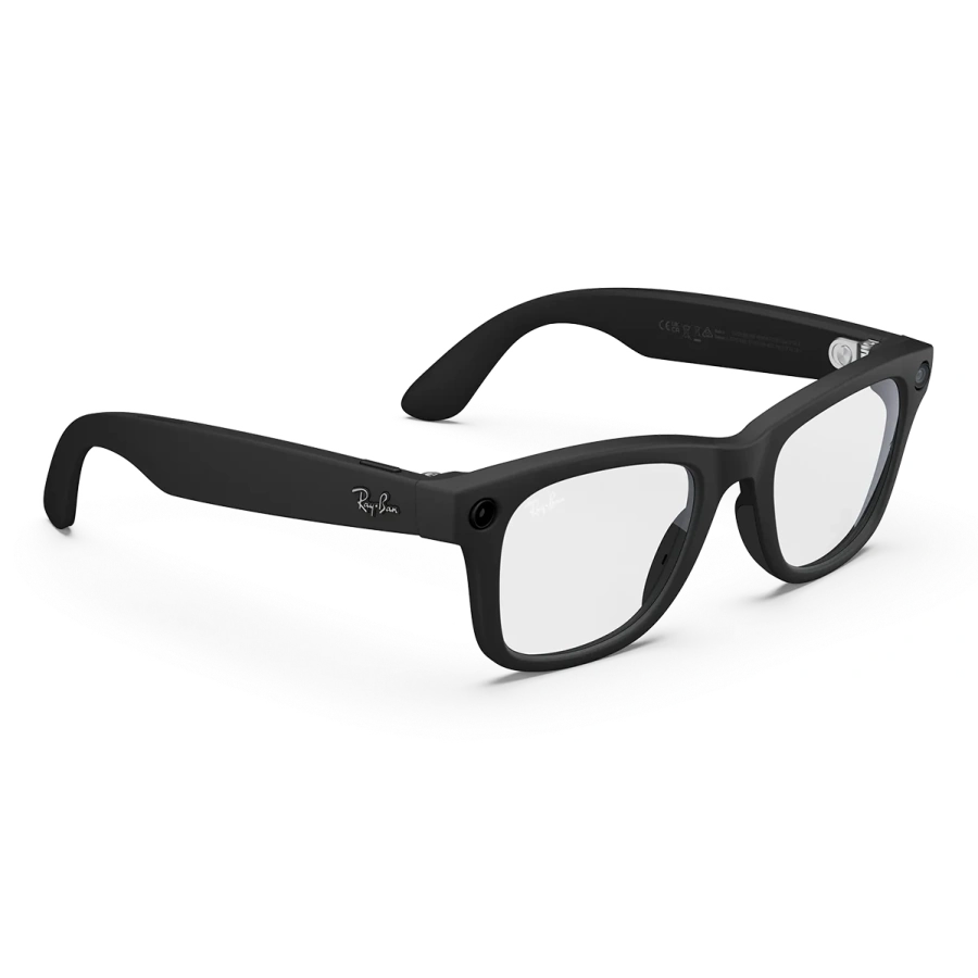 Смарт-очки Ray-Ban | Meta Wayfarer [Gen 2] Large Matte Black Frame / Clear Lenses (RW4012 601SSB 53-22)