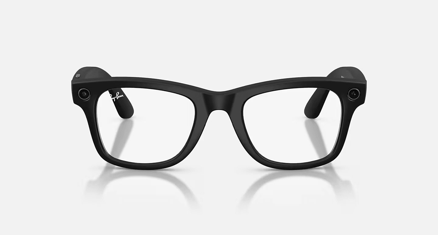 Смарт-окуляри Ray-Ban | Meta Wayfarer [Gen 2] Large Matte Black Frame / Clear Lenses (RW4012 601SSB 53-22)