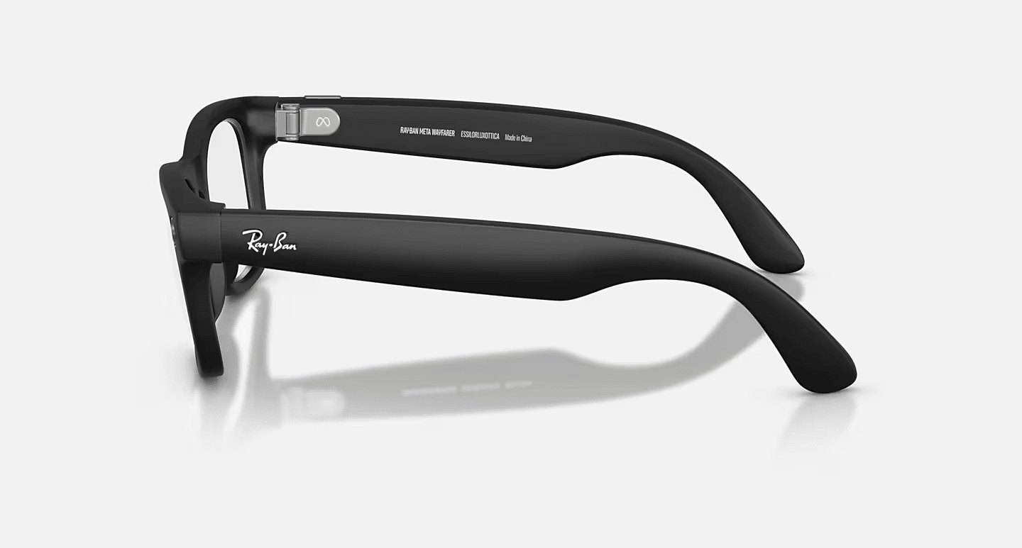Смарт-окуляри Ray-Ban | Meta Wayfarer [Gen 2] Large Matte Black Frame / Clear Lenses (RW4012 601SSB 53-22)