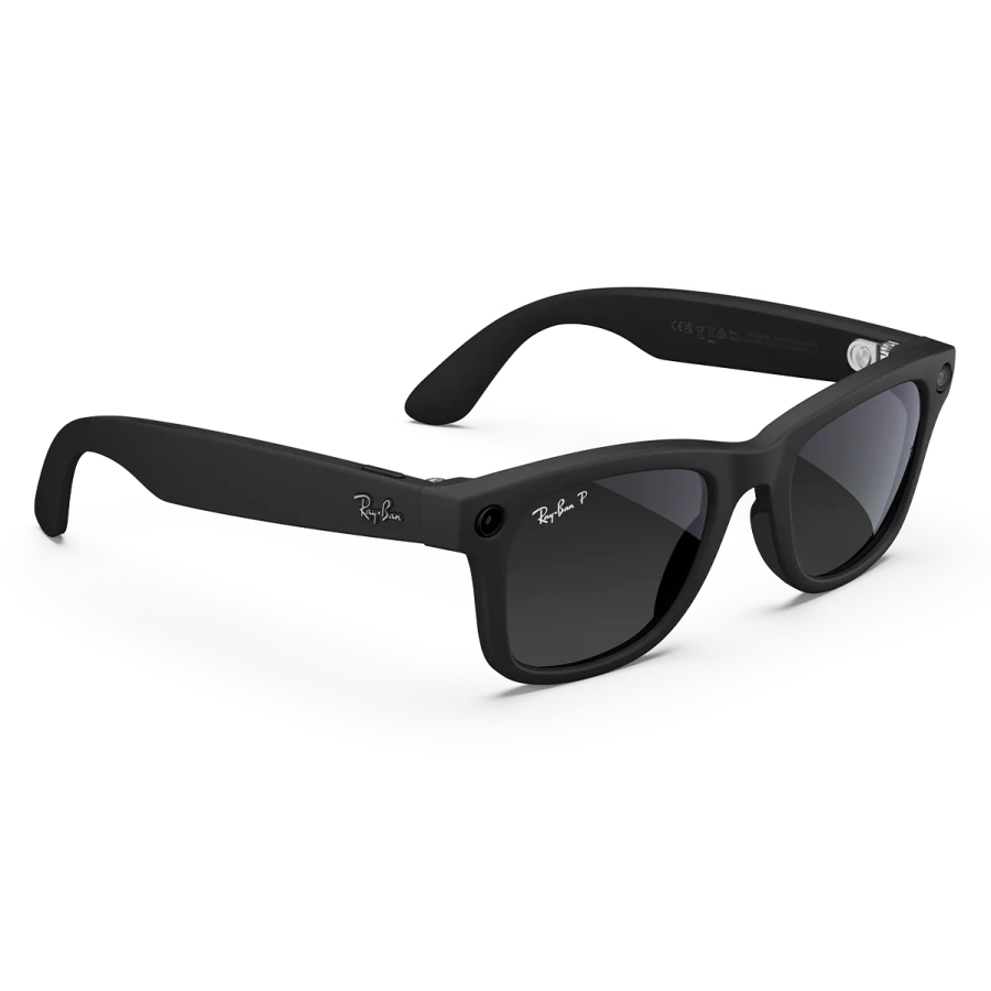 Смарт-очки Ray-Ban | Meta Wayfarer [Gen 2] Large Matte Black Frame / Gradient Graphite Lenses (RW4012 601ST3 53-22)