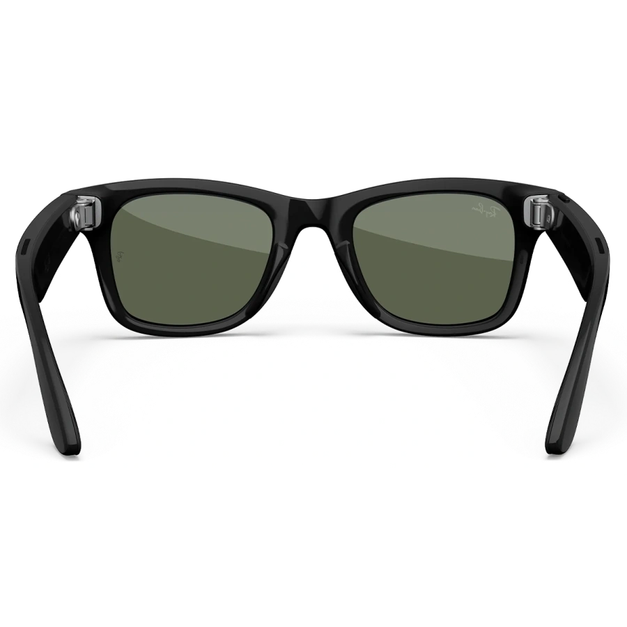 Смарт-очки Ray-Ban | Meta Wayfarer [Gen 2] Large Shiny Black Frame / G-15 Green Lenses (RW4012 601/71 53-22)