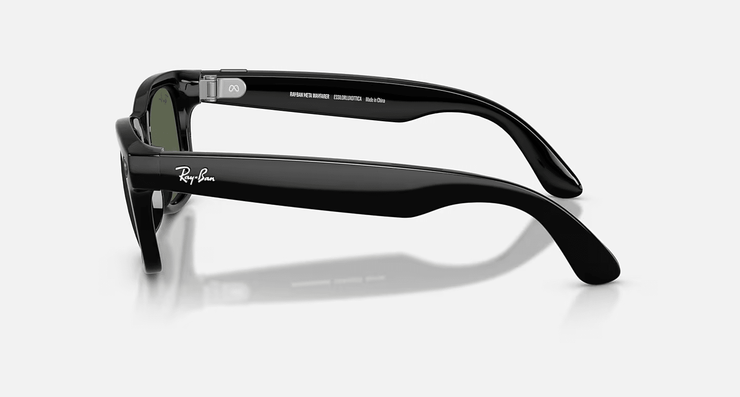 Смарт-окуляри Ray-Ban | Meta Wayfarer [Gen 2] Large Shiny Black Frame / G-15 Green Lenses (RW4012 601/71 53-22)