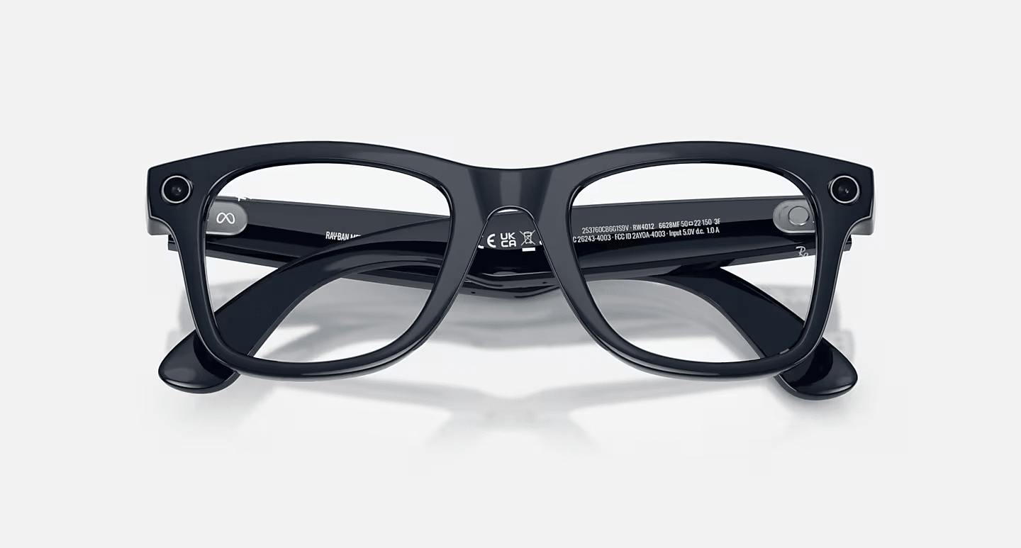 Смарт-очки Ray-Ban | Meta Wayfarer [Gen 2] Large Shiny Cosmic Blue Frame / Clear to Sapphire Transitions Lenses
