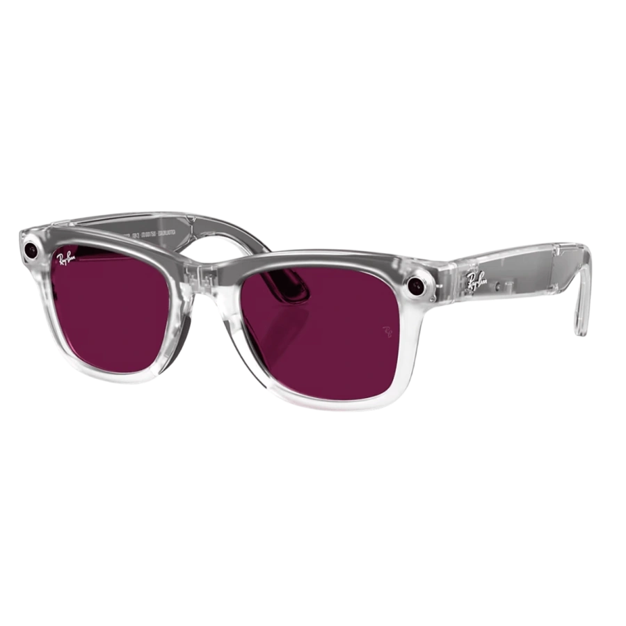 Смарт-очки Ray-Ban | Meta Wayfarer [Gen 2] LIMITED EDITION Standard Matte Transparent Frame / Clear/Ruby Transitions Lenses (RW4012 6770MI 50-22)