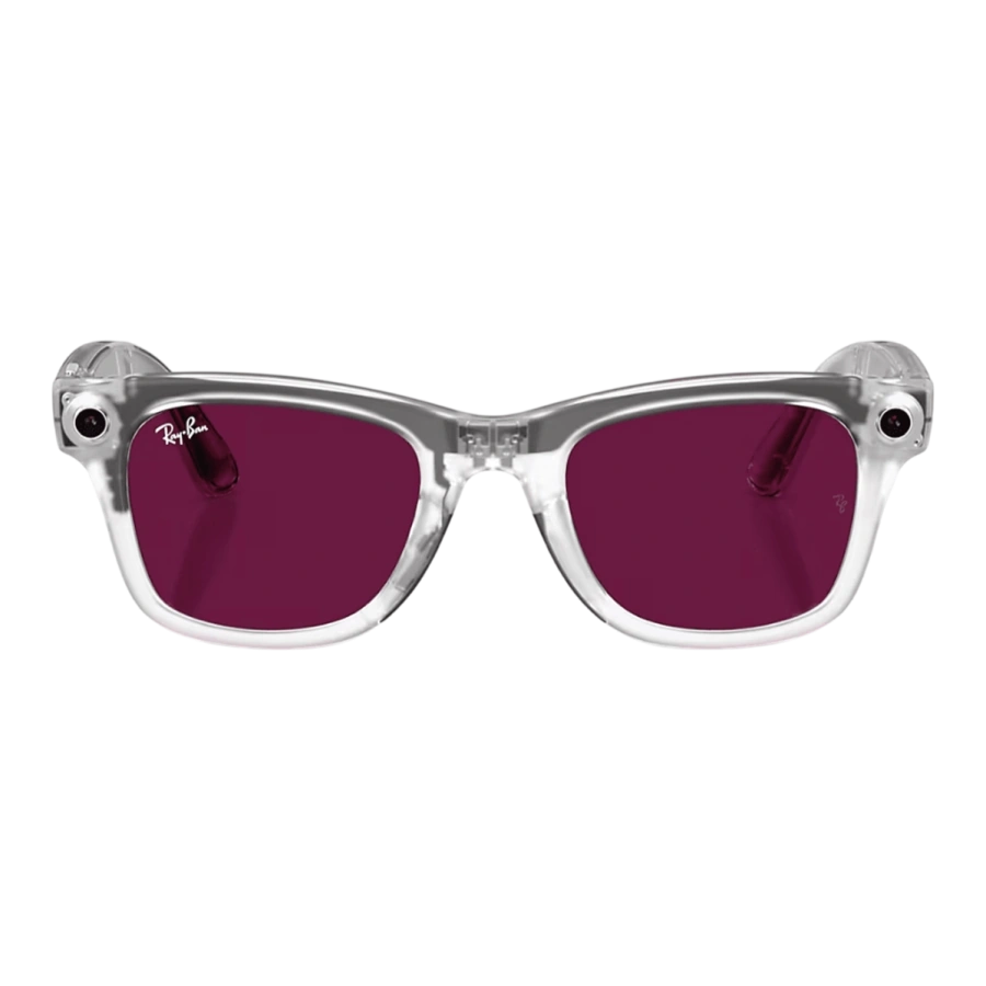 Смарт-очки Ray-Ban | Meta Wayfarer [Gen 2] LIMITED EDITION Standard Matte Transparent Frame / Clear/Ruby Transitions Lenses (RW4012 6770MI 50-22)