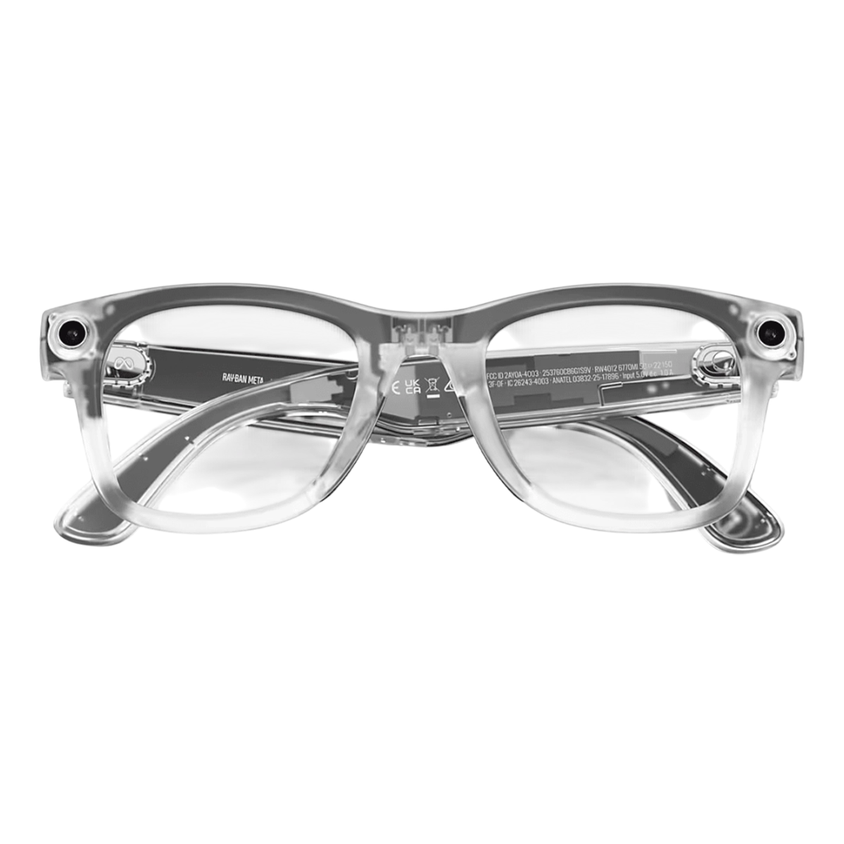 Смарт-окуляри Ray-Ban | Meta Wayfarer [Gen 2] LIMITED EDITION Standard Matte Transparent Frame / Clear/Ruby Transitions Lenses (RW4012 6770MI 50-22)