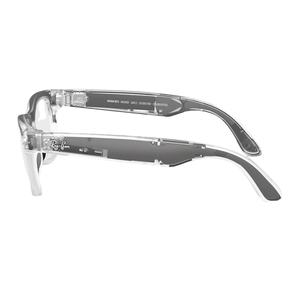 Смарт-окуляри Ray-Ban | Meta Wayfarer [Gen 2] LIMITED EDITION Standard Matte Transparent Frame / Clear/Ruby Transitions Lenses (RW4012 6770MI 50-22)