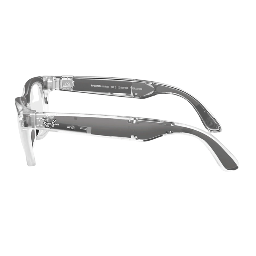 Смарт-очки Ray-Ban | Meta Wayfarer [Gen 2] LIMITED EDITION Standard Matte Transparent Frame / Clear/Ruby Transitions Lenses (RW4012 6770MI 50-22)