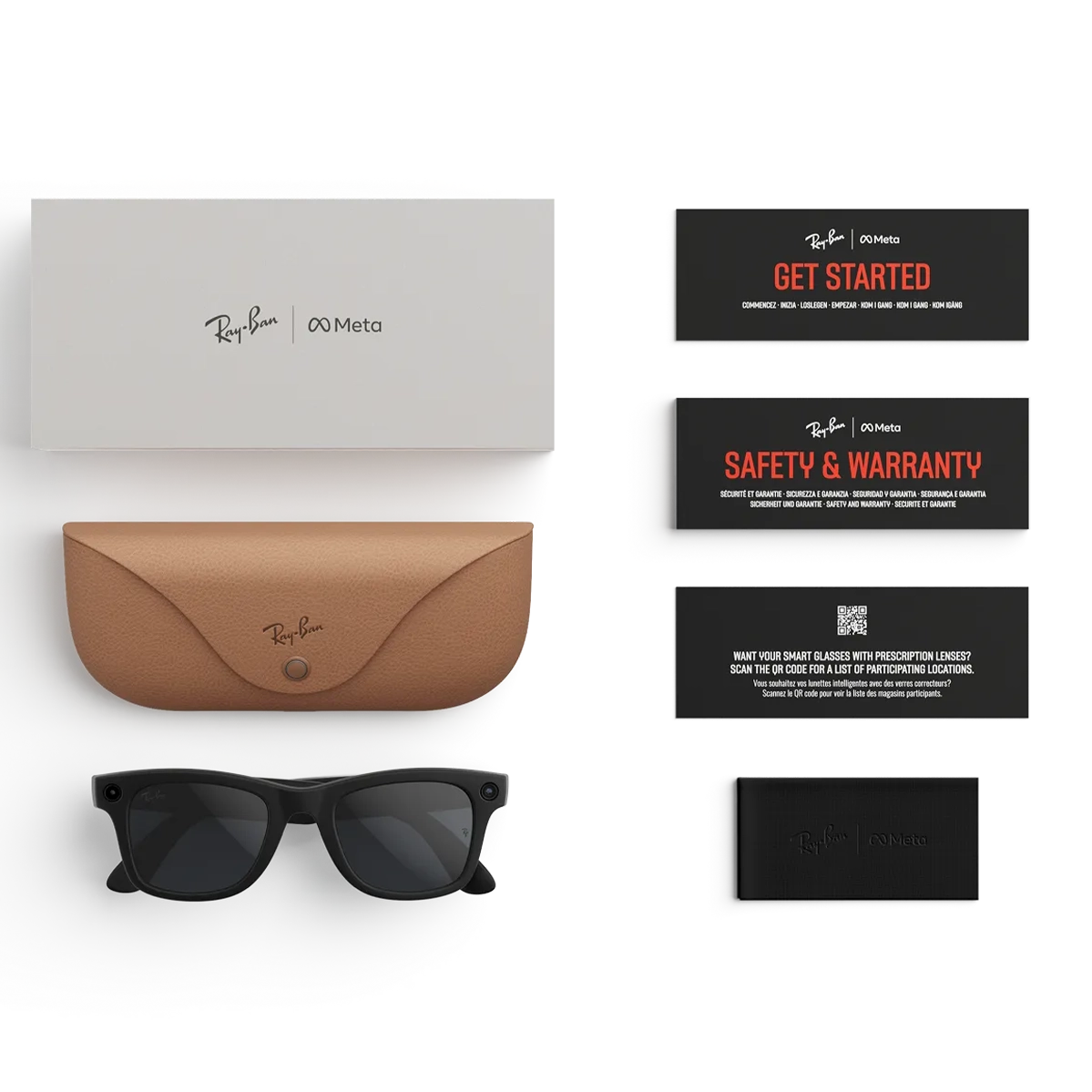 Смарт-окуляри Ray-Ban | Meta Wayfarer [Gen 2] Large Matte Black Frame / Clear to Grey Transitions Lenses (RW4012 601S1Z 53-22)