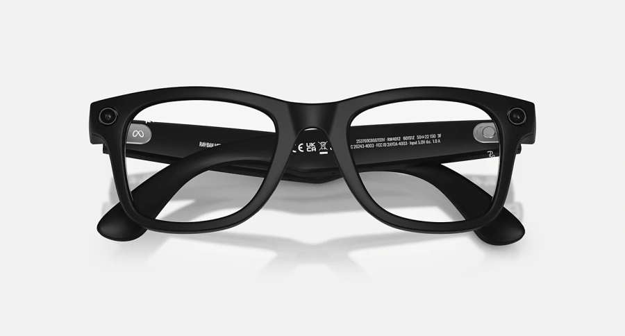 Смарт-очки Ray-Ban | Meta Wayfarer [Gen 2] Standard Matte Black Frame / Clear to Grey Transitions Lenses (RW4012 601S1Z 50-22)