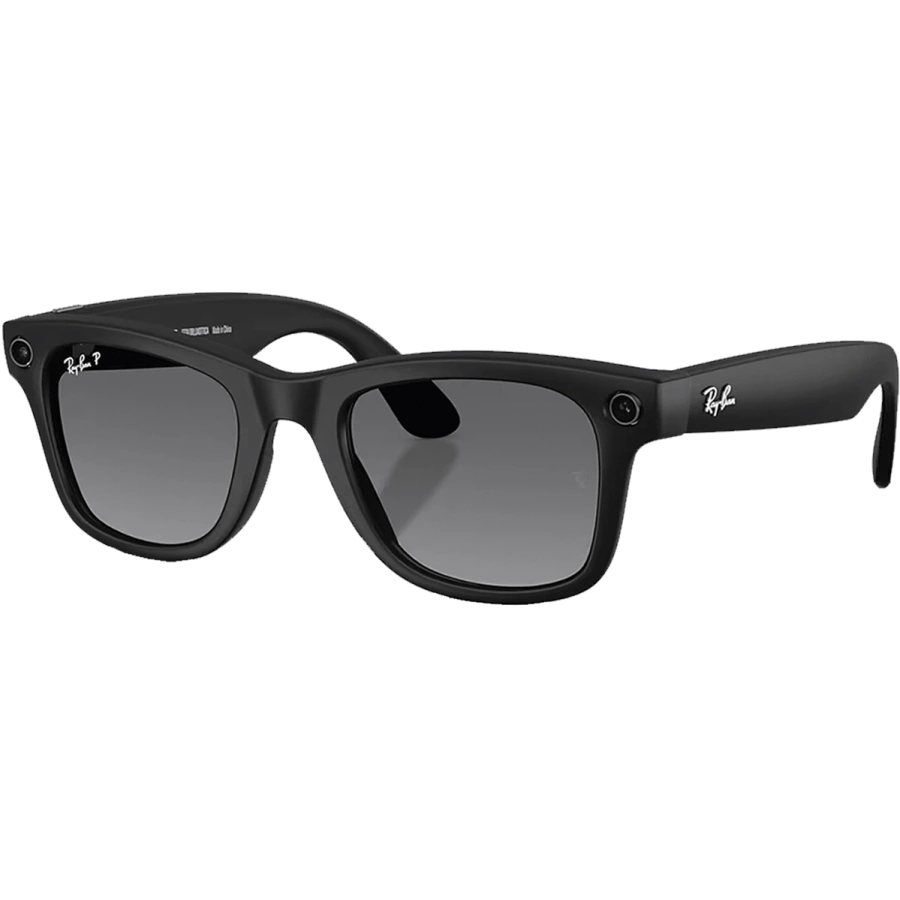 Смарт-очки Ray-Ban | Meta Wayfarer [Gen 2] Large Matte Black Frame / Gradient Graphite Lenses (RW4012 601ST3 53-22)