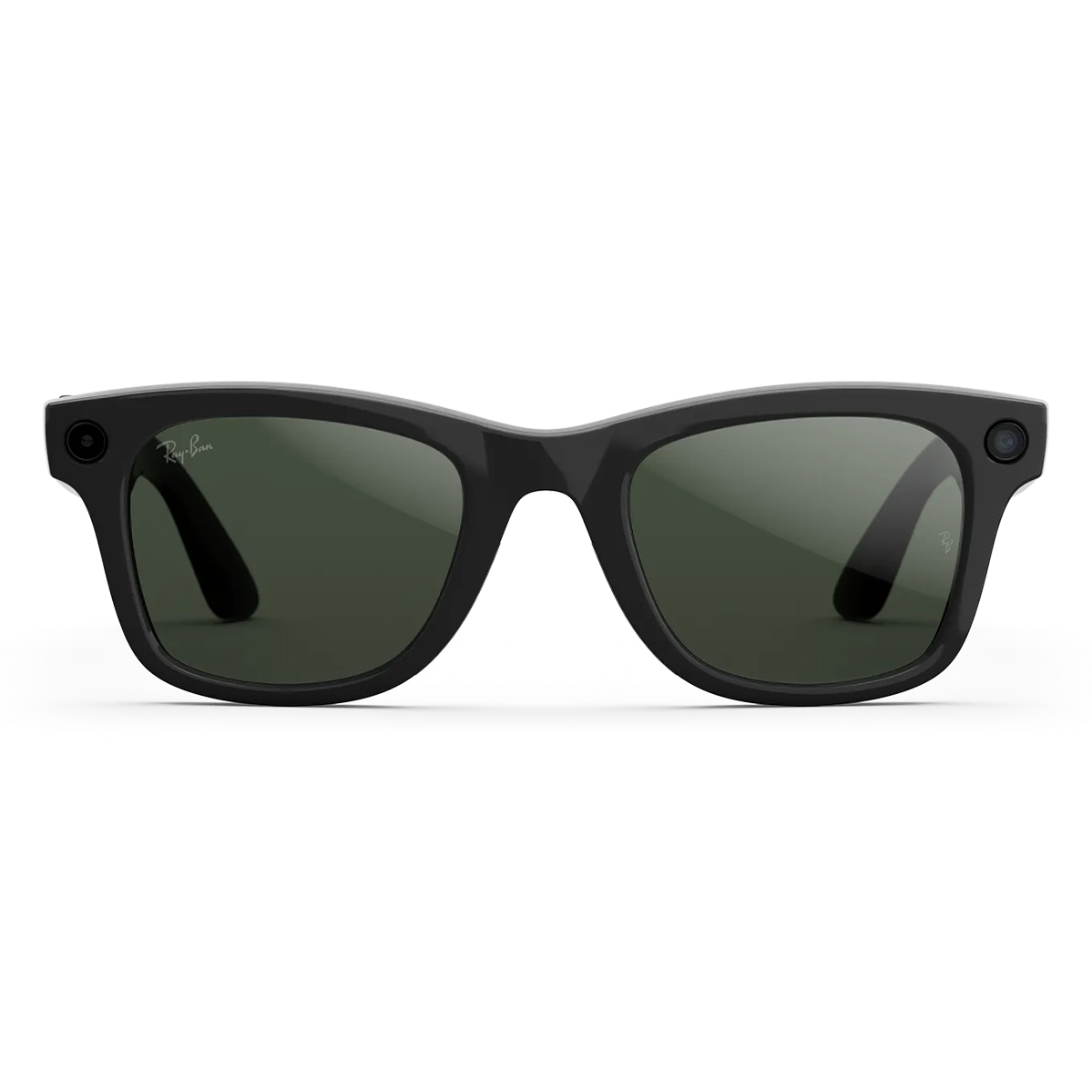 Смарт-окуляри Ray-Ban | Meta Wayfarer [Gen 2] Large Shiny Black Frame / Clear to Graphite Green Transitions Lenses (RW4012 601/1M 53-22)