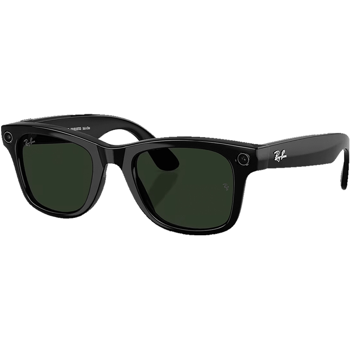 Смарт-окуляри Ray-Ban | Meta Wayfarer [Gen 2] Large Shiny Black Frame / Clear to Graphite Green Transitions Lenses (RW4012 601/1M 53-22)