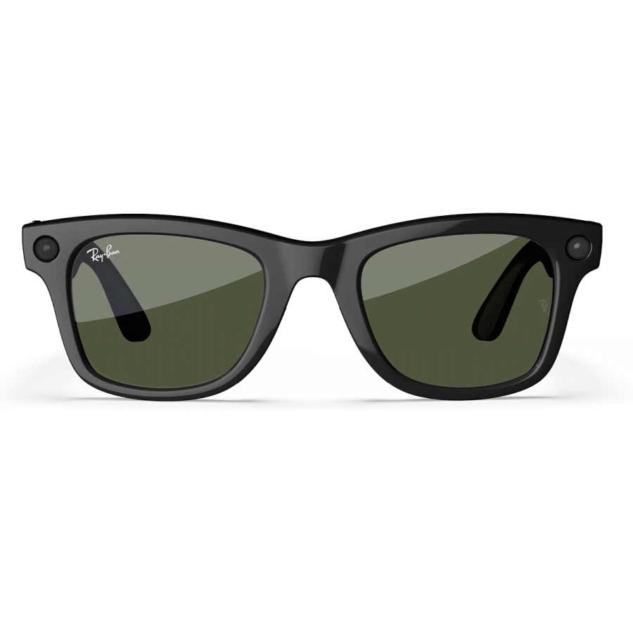Смарт-очки Ray-Ban | Meta Wayfarer [Gen 2] Standard Shiny Black Frame / G-15 Green Lenses (RW4012 601/71 50-22)